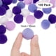 thumbnail image 3 of Uxcell Paquete de 100 Pompones para Manualidades, 1" (25mm) Poliéster Serie Púrpura Suave y Esponjosa Bolas de Pompones Multicolores, 3 of 7