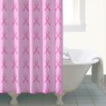 thumbnail image 4 of Pink Breast Cancer Shower Curtain 72"x84" ,Bathroom Decorative Shower Curtains Set with 12 Hooks,Modern Waterproof Washable Shower Curtain, 4 of 6