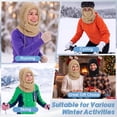 thumbnail image 6 of KOITHOT Winter Balaclava Hooded Ski Mask for Men Women, Windproof Warm Thermal Fuzzy Fleece Full Face Mask Neck Warmer, Adjustable Face Cover for Skiing Cycling Outdoor Activities, 6 of 6