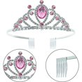 thumbnail image 3 of 3 Pcs Girls Tiaras Rhinestones Tiara Crystal Headband Princess Crown Princess, 3 of 5