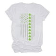 thumbnail image 3 of Patlollav Women Tees Under $10, Tops for Women St. Patrick'S Day T-Shirt Shamrock Heart Print Round Neck Short Sleeve Blouses, 3 of 6