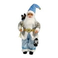 thumbnail image 1 of Muñeco de Papá Noel navideño, adorno decorativo festivo para escritorio, decoración navideña Azul, 1 of 9