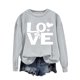 thumbnail image 4 of Ounisa Womens Valentines Sweatshirt Love Heart Graphic Print Pullover Casual Long Sleeve Valentine's Blouse Top, 4 of 5