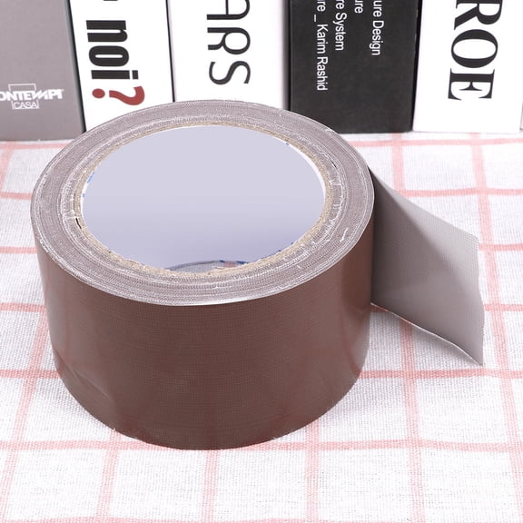 WEAVILUX 2-Pack Brown Cloth Tape with Strong Adhesive, Single-Sided Tape for Heavy-Duty Packaging, Repairs and Industrial Use