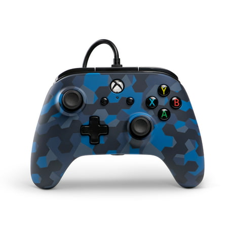 PowerA Wired Stealth Controller for Xbox One, Blue Camo,