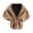 Coffee, variant on NUZYZ Women Autumn Winter Artificial Fur Shawl Solid Color Thickened Warm Coldproof Cape Coat Formal Party Shawl,Dark Gray