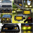 thumbnail image 3 of 4X 5 Inch 72W LED Work Lights Waterproof Off Road Pod Fog Yellow Lamps for Trucks ATV UTV Boat Golf Cart, 3 of 10