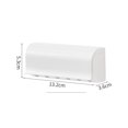 thumbnail image 2 of Soporte para cepillos de dientes, ABS, soporte organizador de almacenamiento de cepillos de dientes autoadhesivo a prueba de polvo montado en la pared (13 cm (6 ranuras para cepillos)), blanco, 2 of 5