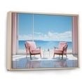 thumbnail image 2 of Designart "Coastalminimalism Coastal gracefulness Pointillism I" Nautical & Beach Floater Framed Canvas Print, 2 of 7