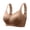 Khaki, variant on MVRLSH Jelly Bras For Women Womens Plus Size No Underwire Bra Thin Breathable Beauty Back Lightweight Soft Support Purple M-3Xl