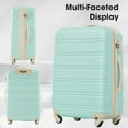 thumbnail image 3 of 3pcs/set Suitcase 20" 24" 28" Luggage Set Hardside Spinner Suitcase With TSA Lock And 360° Spinner Wheels For Travel Camping, 3 of 9
