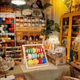 thumbnail image 6 of 1set Wooden Ribbon Storage Rack Spool Holder Organizer Moccasin Bar: 382~412x10~20x20mm, 6 of 6