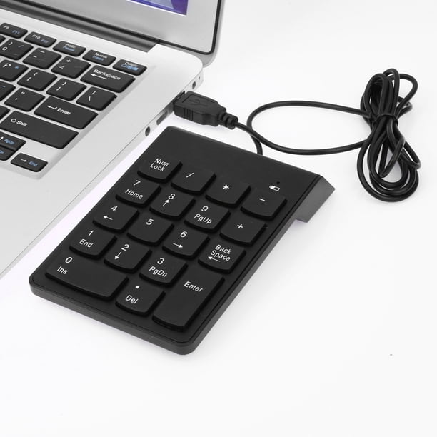 Nuevo USB Mini 18 teclas Num Pad Teclado numérico numérico Teclado para computadora portátil Nota