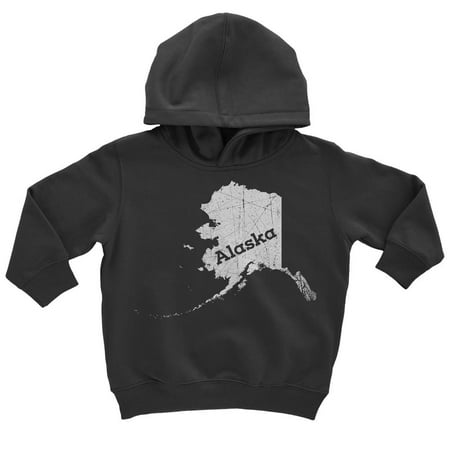Medium / Black Alaska Kids Pullover Hoodie Home Shirt