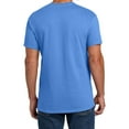 thumbnail image 4 of Hanes Essential-T Men T-Shirt, Short Sleeve Crew Neck, Classic Fit Cotton Tee, Carolina Blue, 3XL, 4 of 5