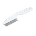 thumbnail image 6 of 1x Dog Pet Cat Flea Comb Brush Teeth Grooming Self White Cleaner Tools F8K7, 6 of 9