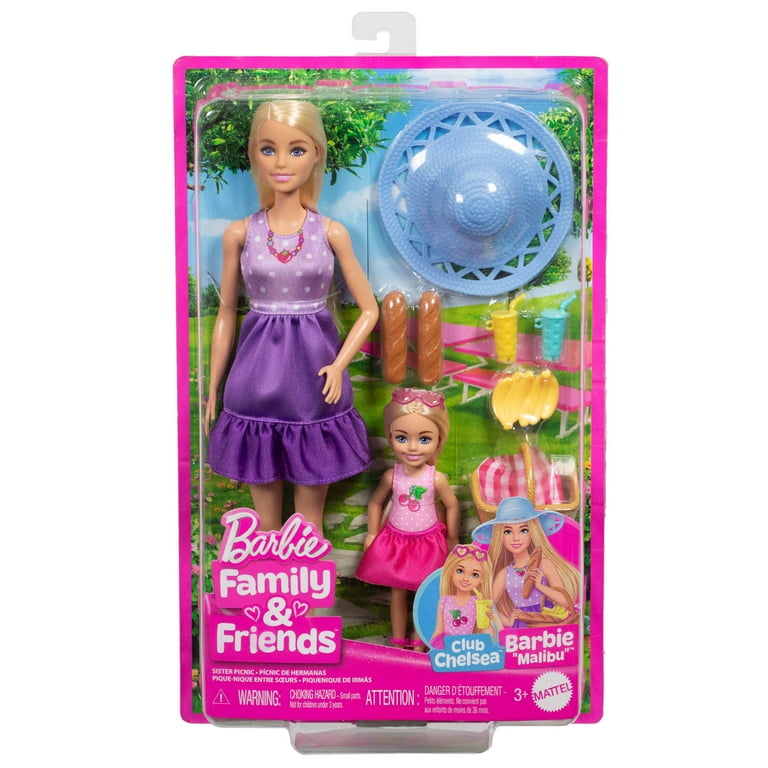 Barbie Family Friends Dolls Accessories, Picnic-Themed Playset