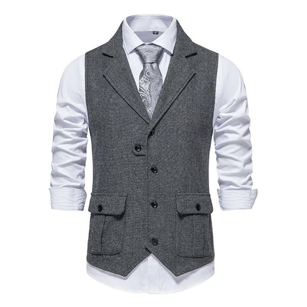 Men's wool vests shop with buttons