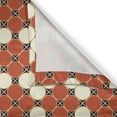 thumbnail image 6 of Ambesonne Retro Valance & Curtain, Symmetric Vintage Circles, 55"x30", Ivory Rust Indigo, 6 of 7