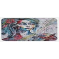 thumbnail image 1 of Art Kitchen Mat, Fantasy Portrait of a Girl with Floral and Geometric Details Butterflies Color Splashes, Plush Decorative Kitchen Mat with Non Slip Backing, 47" X 19", Multicolor, by Ambesonne, 1 of 1