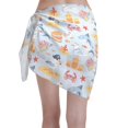 thumbnail image 5 of Zufioo Cute Shark Print Women's Beach Short Wrap Skirt, Short Quick-drying Wrap Skirt, Swimsuit Cover-up Sun Protection Cape, Suitable for Beach, Pool-One Size, 5 of 7