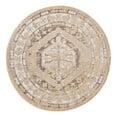 thumbnail image 2 of Unique Loom Outdoor Traditional Collection Area Rug - Valeria (4' 1" Round Natural/Ivory), 2 of 6