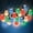 Multi, variant on Collections Etc Solar Powered Bubbles Outdoor String Lights