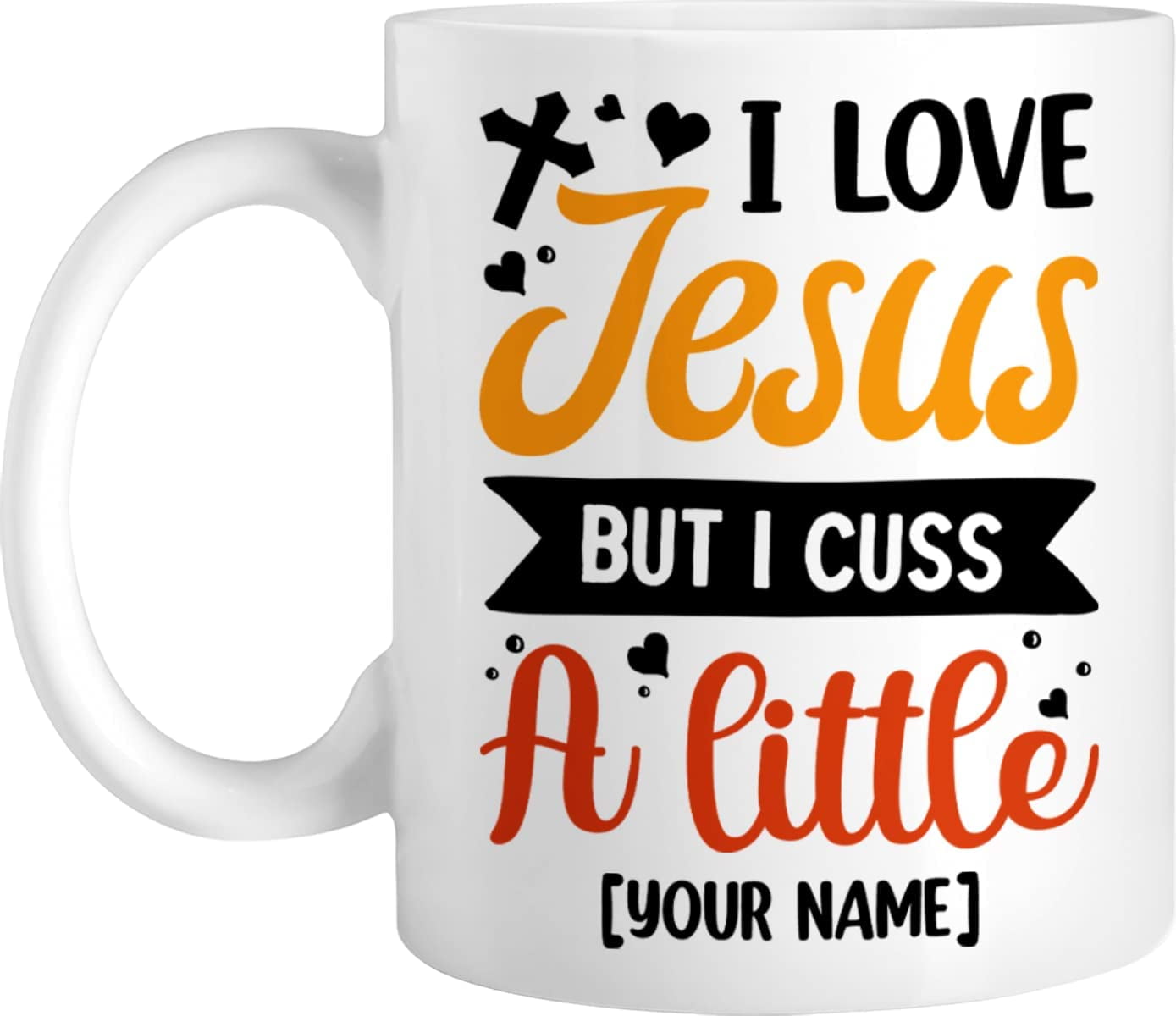Personalized Coffee Mug Funny Christian Quote, Customized Name Jesus Christian Cup, Gift For Mom, Dad, Brother, Sister, Son, Daughter, Friend On Birthday, Christmas, Ceramic Cup Personalized Coffee Mug Funny Christian Quote, Customized Name Jesus Christian Cup, Gift For Mom, Dad, Brother, Sister, Son, Daughter, Friend On Birthday, Christmas, Ceramic Cup
