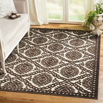 SAFAVIEH Martha Stewart Geometric Eyed Area Rug, Burl, 4' x 5'7"