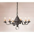 thumbnail image 2 of Irvins Country Tinware 6-Arm Small Concord Chandelier in Kettle Black, 2 of 2