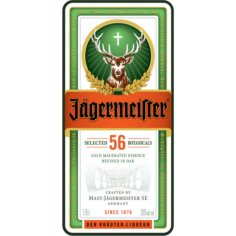 Jagermeister Herbal Liqueur, 1.75 L Bottle, ABV 35.0% 