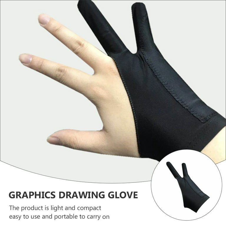 1 Pcs Drawing Gloves Breathable Prevent Mess Up Anti-mistouch