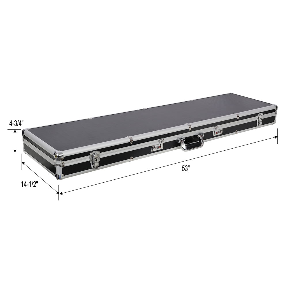 Aluminum New Framed Locking Lock Box Hard Storage Carry Case