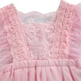 thumbnail image 6 of Franhais Baby Girls Sleeveless Romper, Summer Floral Lace Solid Color Tassel Bodysuit Tutu Dress, 6 of 7