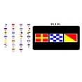 thumbnail image 1 of Nautical Signal Flags On Black Photo License Plate, 1 of 1