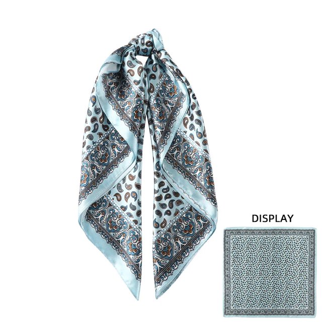 AWAYTR Women Print Flower Hair Bow Scarf Knot Muslim Hat Bandana Scarf Headbands Turban Head Wrap Kerchief Lady Hair Accessories