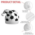 thumbnail image 6 of Cauagu Soccer Ball for Adult Christmas Hat,1-Pack Xmas Holiday Hat Santa Hat for Women & Men Festive Headwear Accessories Fit for Christmas/New Year/Party, 6 of 6