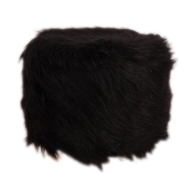 Funda de Taburete Redondoo Cubierta de Silccesorios Decorativos de Casera Negro - 30cm Zulema Protector de la cubierta del taburete redondo