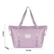 thumbnail image 3 of Bolsa de viaje grande expandible para mujer con funda para carrito y bolsillo impermeable | Bolsa de gimnasio para deportes, escuela y viajes en avión | Bolsa de lona en rosa, azul, negro, gris y, 3 of 9