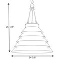 thumbnail image 3 of POINT DUME® Surfrider Collection Galvanized Finish Large Pendant, 3 of 4