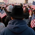 thumbnail image 5 of Homeyce USA American Flag Cowboy Hat for Men Women Cowgirl Hat for Costume Party,Black, 5 of 5