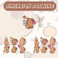 thumbnail image 3 of 12 Pcs Tourbillon Suspendu Capybara Décoration de Fête, Décoration de Fête, Tourbillons de Fête Capybara, Convient pour Fournitures de Décoration de Fête Kapybara, 3 of 6