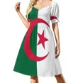 thumbnail image 3 of Flag of Algeria Sleeveless Dress Women's summer dress Evening dresses beach dress dresses for woman, 3 of 6