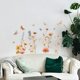 thumbnail image 1 of Pegatinas de pared de flores silvestres y mariposas, decoración extraíble, despegables y adhesivas, 2 hojas de 30 x 95 cm, vinilo 3D., 1 of 9