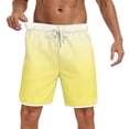 thumbnail image 6 of Hurxie Men's 4-Way Stretch Swim Trunks Quick Dry Board Shorts Beach Swimwear Bathing Suit Yellow,M, 6 of 7