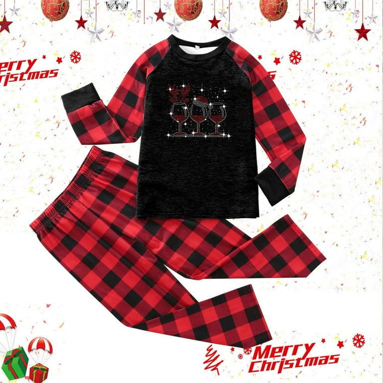 For Christmas Family Family Dinosaur Christmas Pajamas Matching Pajamas Cute Big Target Family Christmas Pajamas Headed Deer Print Plaid Glow in The Dark Skeleton Jumpsuit Pajamas Family Sleepwea Walm...