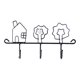 thumbnail image 2 of Percha Decorativa de Toal de Lve de Del Trasero de Pared Del Estante Decorativo Del Hierro Creativo Soledad  Perchero de gancho de pared, 2 of 7