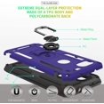 thumbnail image 3 of Compatible for Google Pixel 3A XL Case with HD Screen Protector, Military-Grade Shockproof Protective Phone Case with Magnetic Kickstand Ring for Google Pixel 3A XL Purple, 3 of 8
