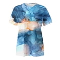 thumbnail image 4 of YDLCAFD Pâques T-Shirt à Manches Courtes Imprimé Coloré pour Femmes Printemps Été Col Rond, 4 of 5