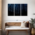 thumbnail image 3 of Elephant Stock Gothic Forest Wall Art - Horizontal Multi Panel Canvas - Living Room Wall Decor - Gothic Multi Panel - Black And Blue Decor - 45" x 28", 3 of 8